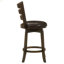 Chaise de bar pivotante en bois