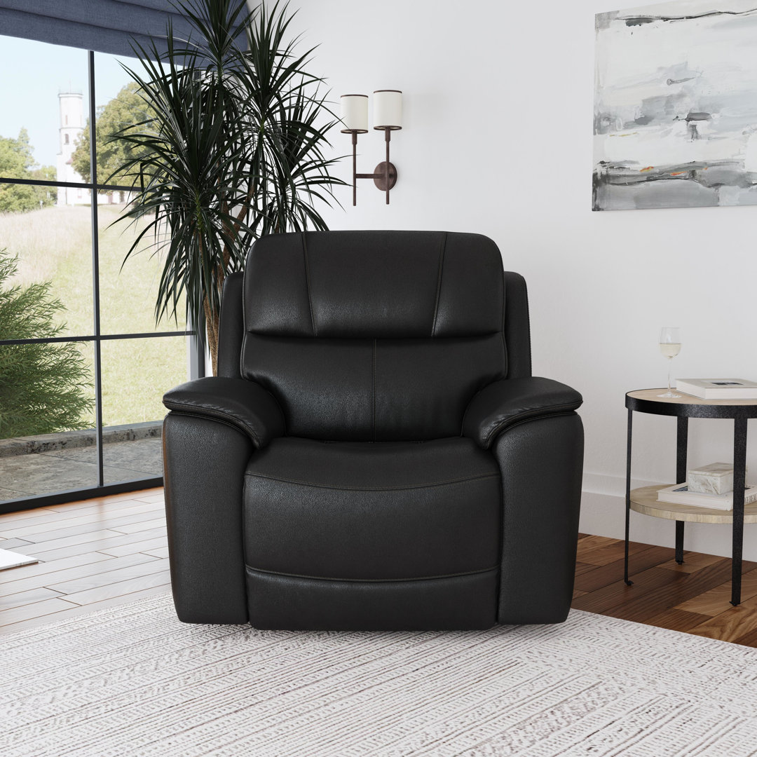 Cooper Power Recliner with Power Headrest & Lumbar Flexsteel Leather 