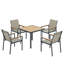 Steel Patio Dining Set Table,