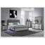 Lit Adelaide gris noir avec DEL-353064833