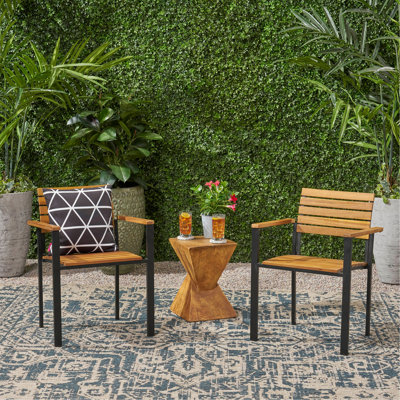 Chaise en bois et métal Laris