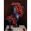 Raisins rouges sur vase, nature morte, peinture | Huile sur toile | Par Shweta Rukme