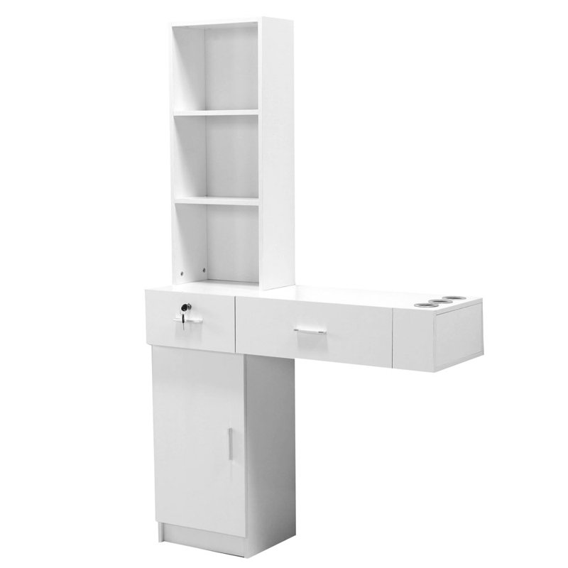 Armoire de rangement à fixation murale Dockrey, Blanc