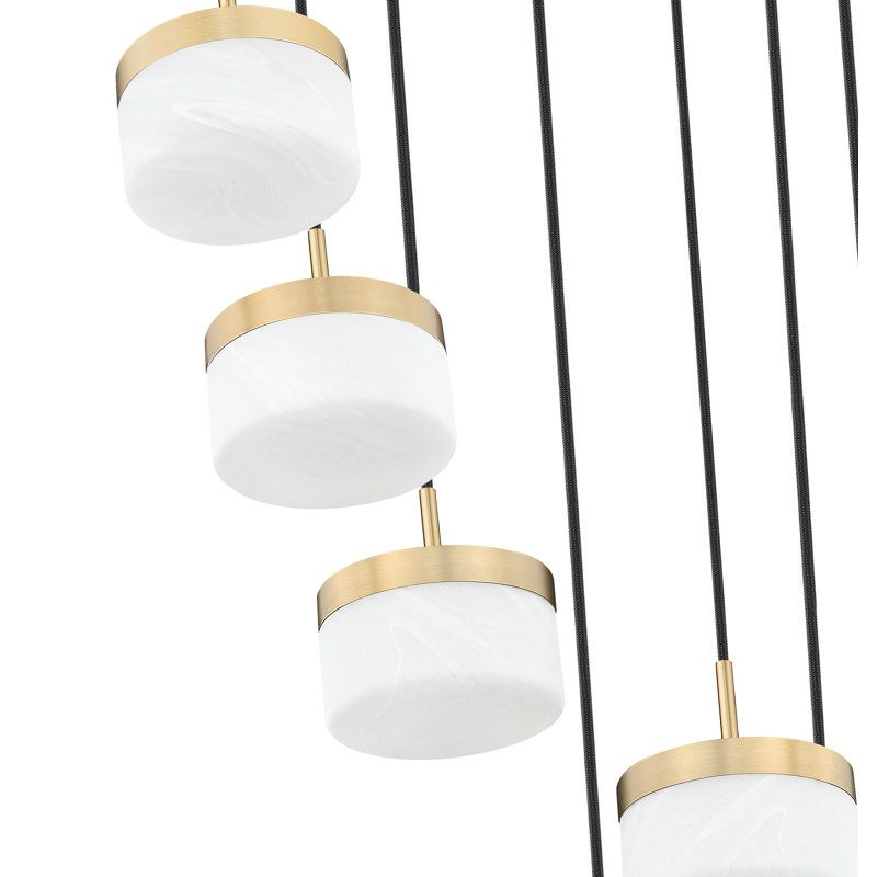 Lustre moderne doré 7 lumières, Or moderne