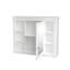 Armoire à pharmacie 35 po x 28 po avec miroir et tablettes, rangement mural-1368517034