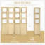 4 Panel Wood Room Divider With Photo Frames, Portable Folding Privacy Screen For Home And Office, Natural Finish