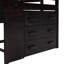Lit mezzanine simple avec armoire et tablette - Design esthétique - Rangement coloré et efficace-1710558212