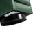 Applewold Upholstered Green Faux Leather Swivel Barrel Chair with Solid Wood Base-1928101231