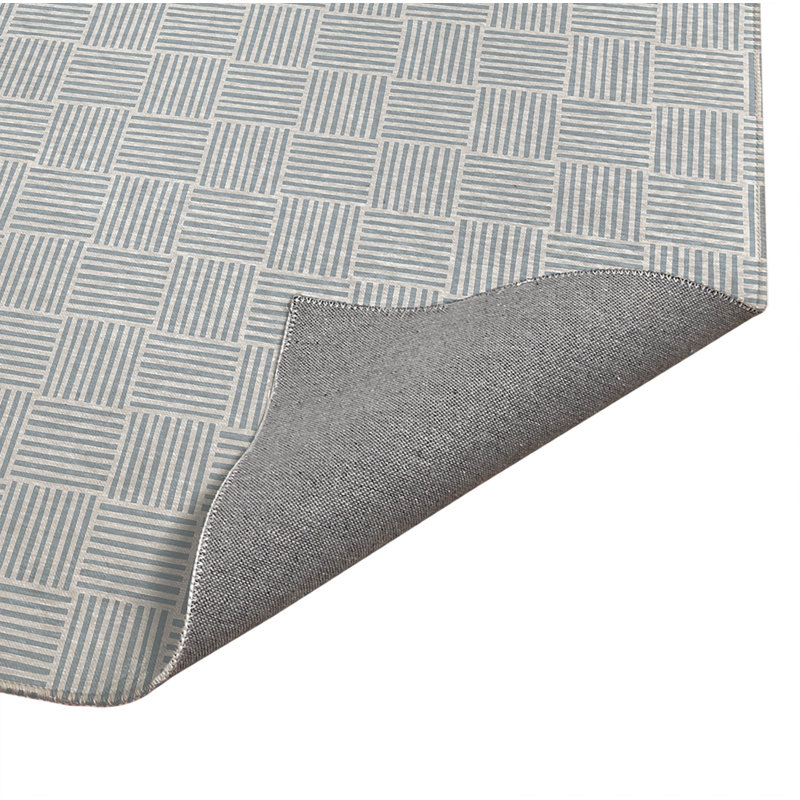 Tapis de cuisine léger antidérapant Gridblocked, Bleu ardoise, Rectangulaire 2 pi x 3 pi