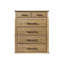 Commode 6 tiroirs - Finition caramel