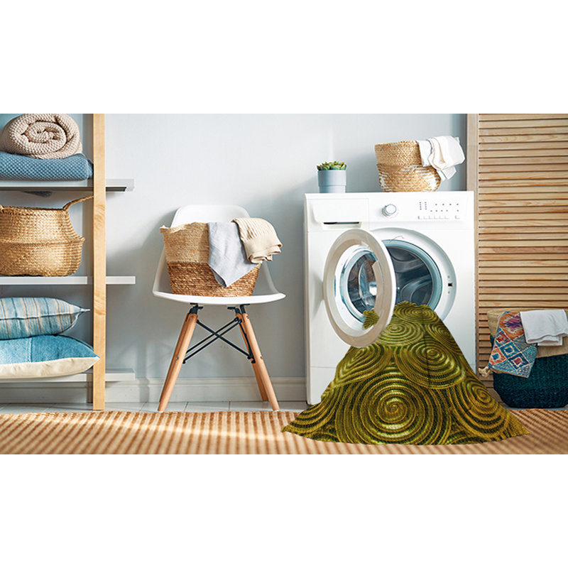 Tapis 100% à motif lavable à la machine 2989, Rectangle 8 pi x 12 pi
