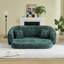 Canapé inclinable convertible incurvé de 87 pouces, canapé-lit 2 en 1 escamotable, avec base coulissante et siège profond, comprend deux coussins, fauteuil inclinable en chenille, aucun assemblage requis, vert-264595261
