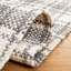 Tahmin Plaid Machine Woven Wool Area Rug in Grey/Ivory-76023084