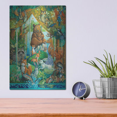 Millwood Pines 'Woodland Scene' by David Galchutt Metal Wall Art