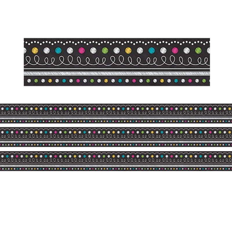 Bordure enroulée en tableau noir