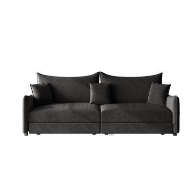 3-in-1 Convertible Modern Sofa Bed with 3 Pillows