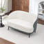 Causeuse en velours avec pieds noirs Stith-1879777122