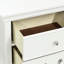 Table de chevet classique pour chambre à coucher, blanc, 5 tiroirs pour plus de chaleur Table de chevet blanche traditionnelle avec tiroirs, rehausse l'ambiance