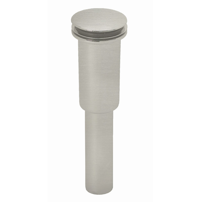 Umbrella Style Universal Lavatory Bathroom Sink Drain Assembly, Satin Nickel