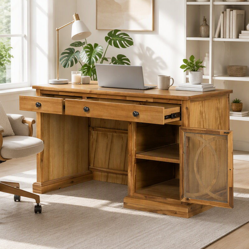 Bureau brun 50 x 26 x 31 po, Brun
