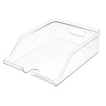 iDesign Crisp Plastic Refrigerator and Pantry Soda Bin, Clear