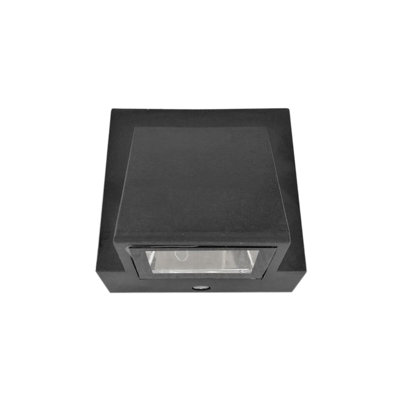 Bleboo Black 7.8cm H Integrated LED Outdoor Armed Sconce