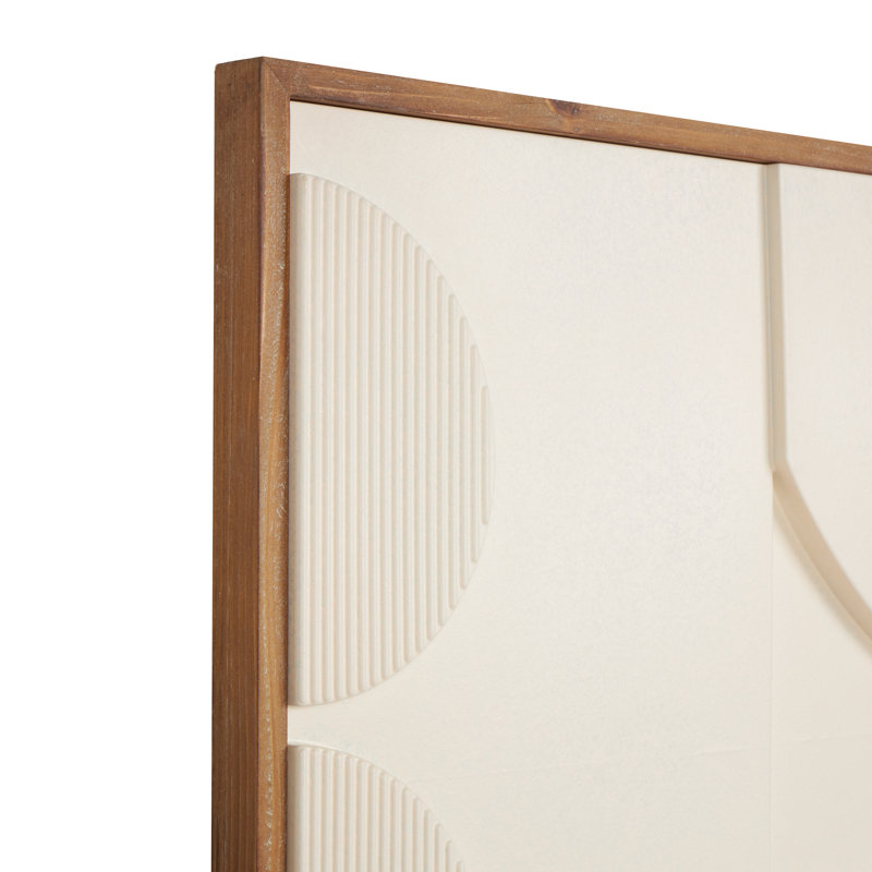 Evely - Shadow Box, impression sur bois, H 30,45 po x l 24 po x P 1,55 po, Crème