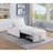 Convertible Sofa With Hidden Pull-Out Bed And Sherpa Upholstery For Modern And Transitional Spaces