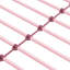 Lit superposé en métal rose simple au-dessus de - Produit moderne pour économiser de l'espace dans la chambre à coucher, construction en acier pour la longévité, environnement silencieux et silencieux, roulement de grande capacité, escalier sécuritaire inclus, assemblage facile avec-1701956455-1701956452