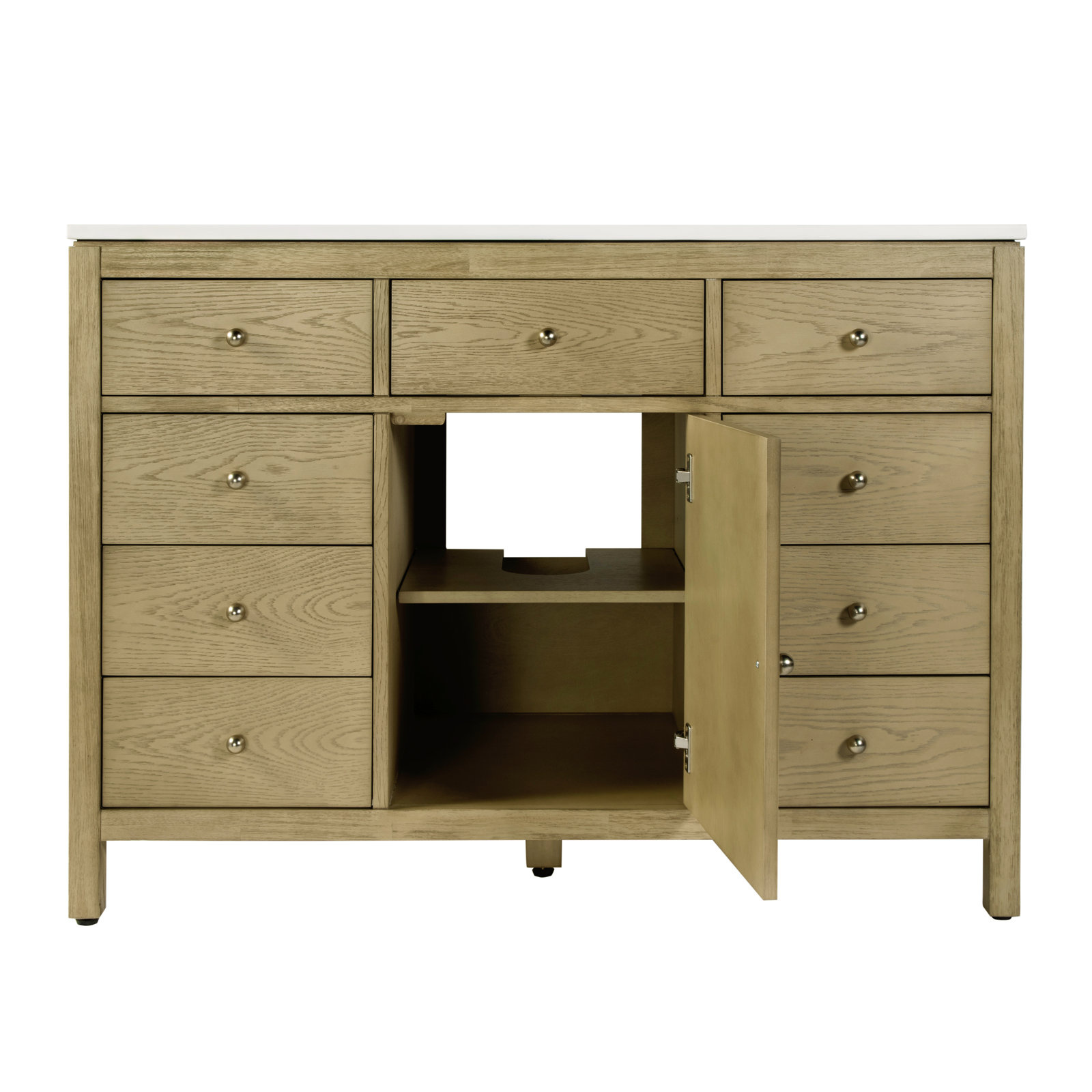Celine 48" Acacia Single Bathroom Vanity, Wheat Oak