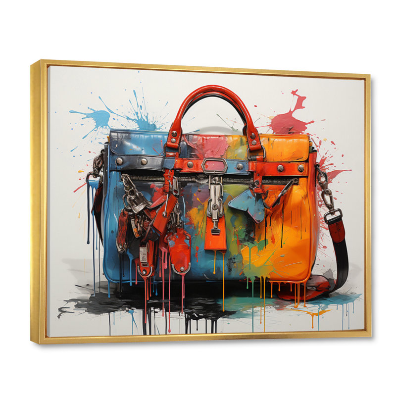 Popart Fashion Bag Envy I - imprimé, H 16 po x l 32 po x P 1 po, Cadre flottant doré