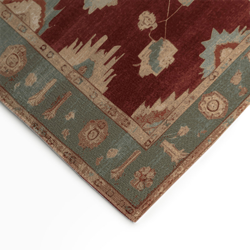 Tapis intérieur et extérieur brun Overdyed, Rectangulaire 3 pi x 5 pi
