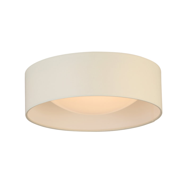 Plafonnier encastré 1 lumière DEL Murphie, H 4,33 po x l 12,4 po x P 12,4 po, Blanc
