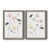 Toile avec cadre gris