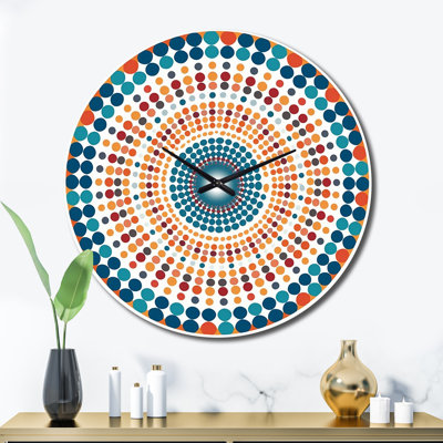 Horloge murale Boho Mandala