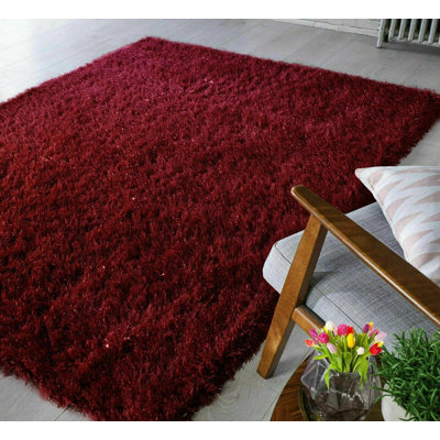 Deepraj Solid Colour Shag Indoor / Outdoor Area Rug
