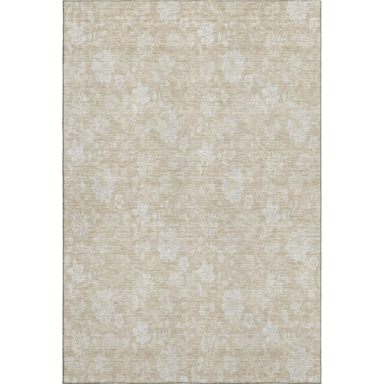 Premium Machine Washable Prisco Beige Rug