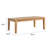 Solid Wood Rectangular Patio Coffee Table-1768150121