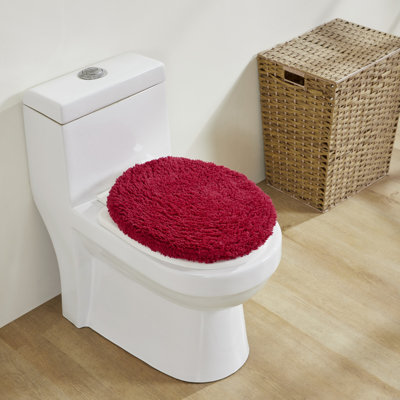 Couvercles de couvercles de toilette allongés 100% coton de qualité supérieure Lux Soft 18 po x 20 po