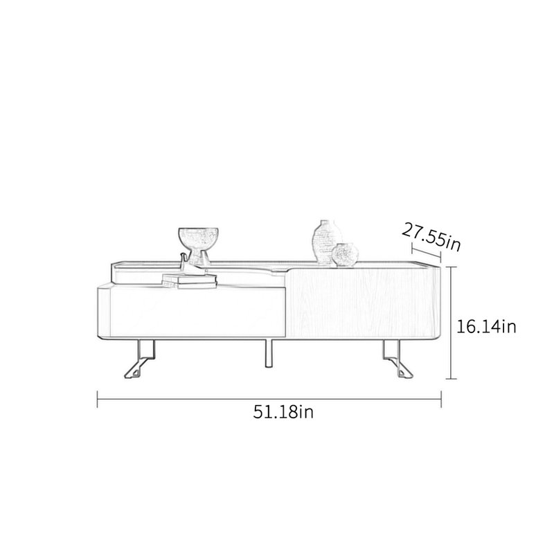 Table basse moderne moderne et minimaliste