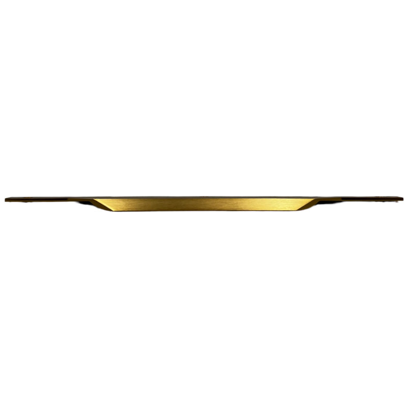 Set of 3 Modern Thin Metal Pull Handles, Gold