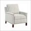 Élégant fauteuil inclinable à dossier poussoir avec tissu rayé, garniture cloutée et structure en bois massif pour un confort classique-1693930074