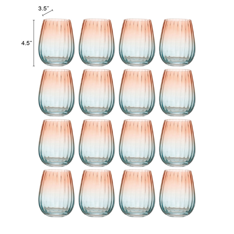 Verres à boire deux tons