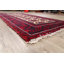 Tapis décoratif en laine de conception unique en laine rouge de 3 pi 2 po x 6 pi 3 po noué à la main Balouch