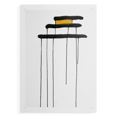 Golden Waterfall II - Impression sur toile seulement - SANS CADRE