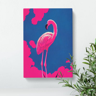 Resting Flamingo - Wall Art