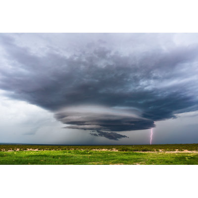 Alturas Supercell Thunderstorm With Lightning - Wrapped Canvas Print