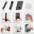 Shower Mirror Fogless for Shaving, Fogless Mirror for Shower with Razor Holder with 2 Adhesive Hooks