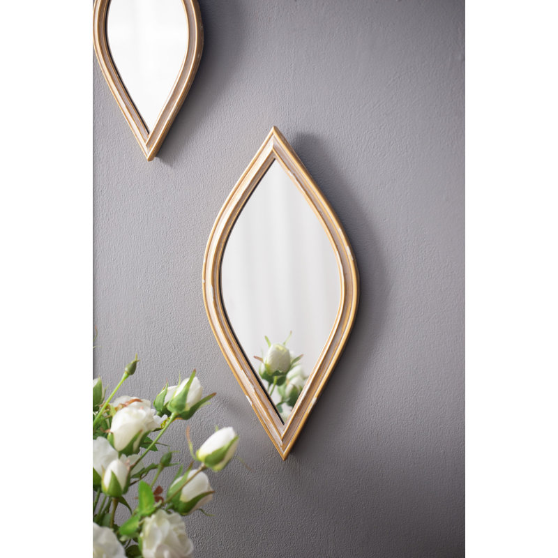 Petit miroir décoratif mural, 13,3 po x 6,8 po