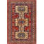 Tapis oriental mauve / rouge / beige en laine noué à la main 4 pi 7 po x 6 pi 2 po Lovorko